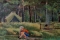 В.ХОВАНСКИЙ. На природе. Этюд. 1986 г.; к/м; 23х37