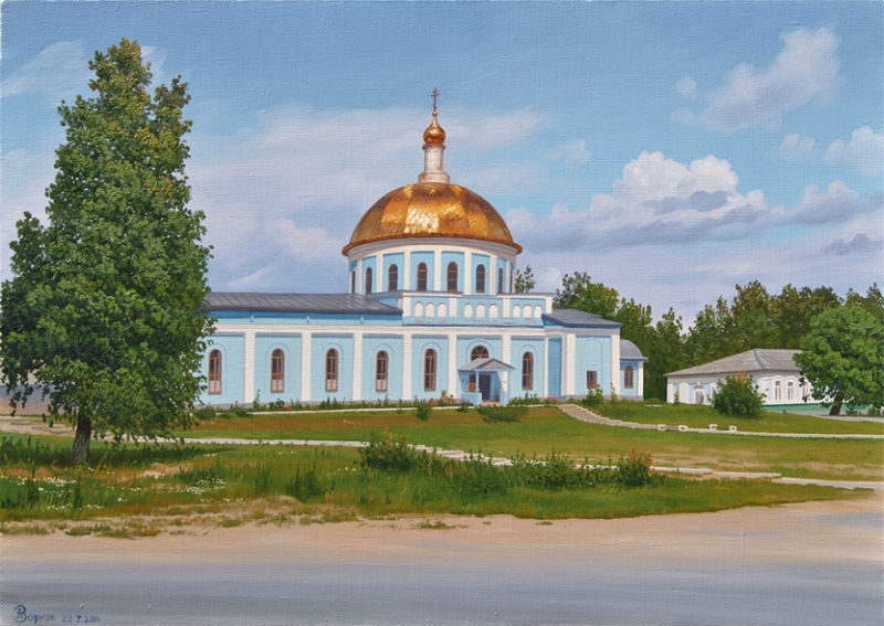 А.ЗОРЮКОВ. Храм Александра Невского. 2014 г.; х/м; 50х70 см.
