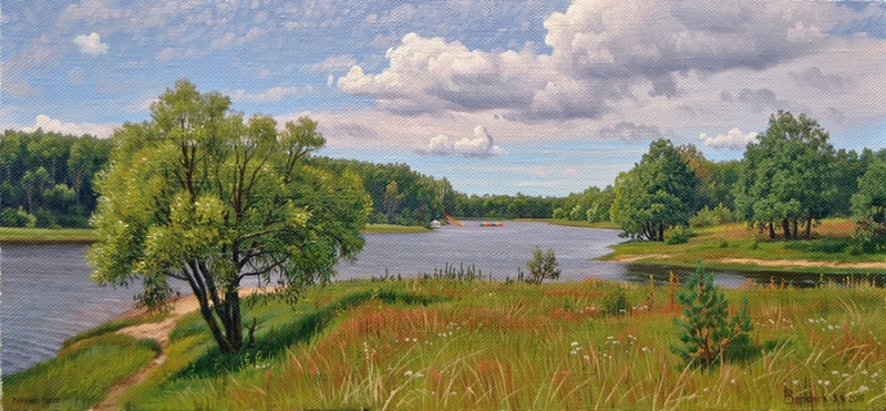 А.ЗОРЮКОВ. Ракита у воды. Верхнее озеро