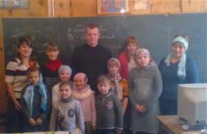 Шайковскую воскресную школу посетил студент Калужской духовной семинарии