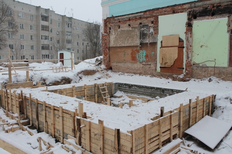 Закончены подготовительные работы по строительству колокольни храма А.Невского