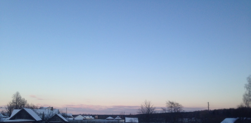 Красивый закат сегодня в Кирове