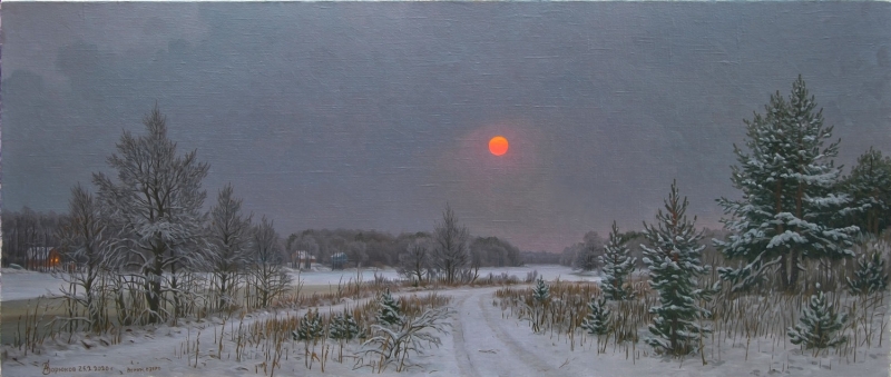 А.ЗОРЮКОВ. Зимний день на Верхнем озере. 2010 г.
