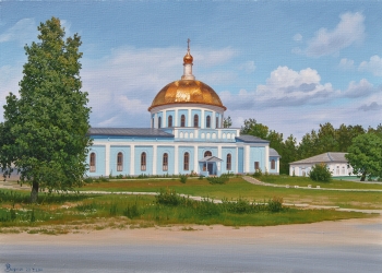 А.ЗОРЮКОВ. Храм Александра Невского. 2014 г.; х/м; 50х70 см.