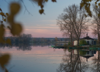 Кировкалужский, осень, Верхнее озеро, 